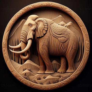 3D model Kirgilakh mammoth famous animal (STL)